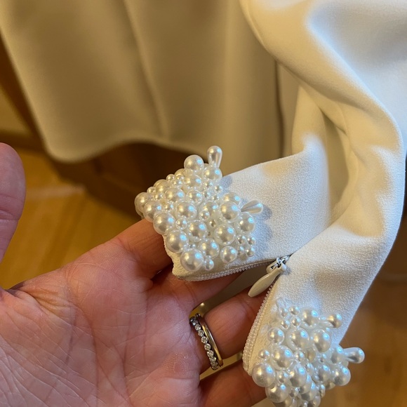 NADINE MERABI ATHENA WHITE DRESS - Picture 4 of 7